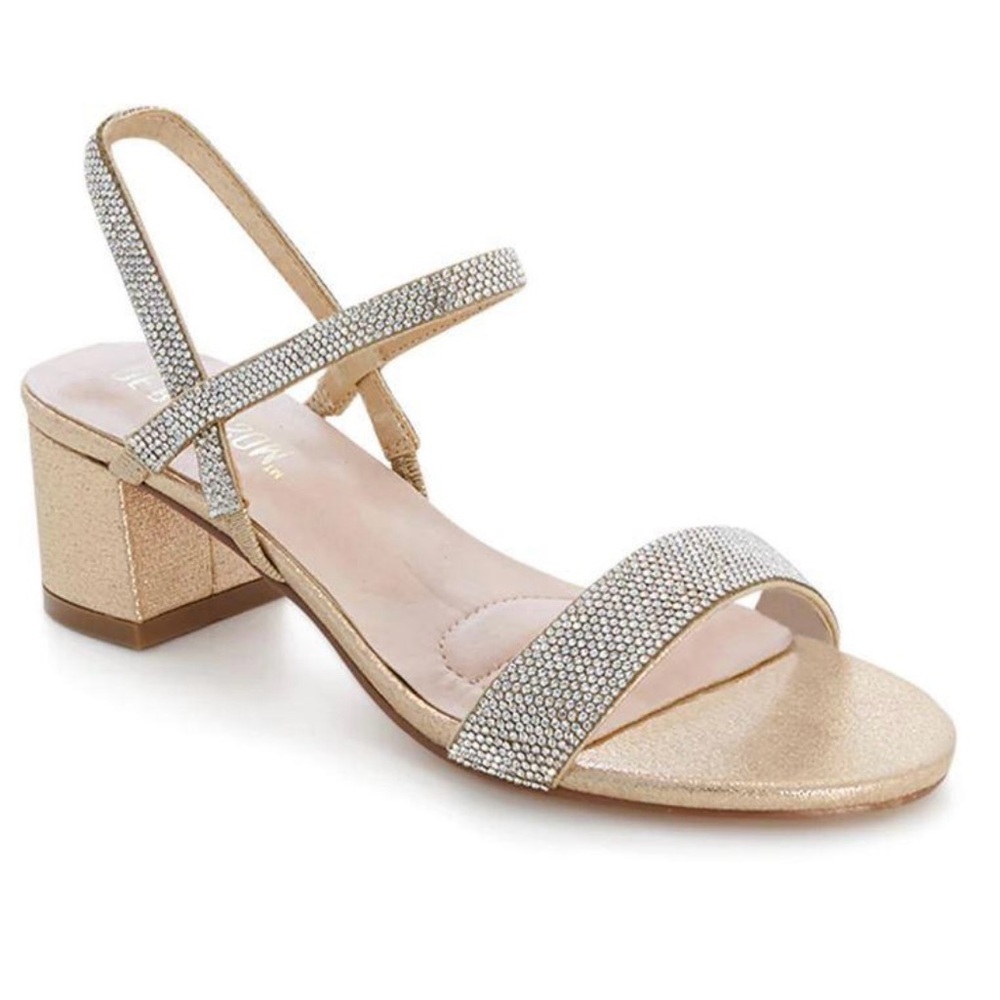 Silver and Gold Strappy Heels.  Size 8.5